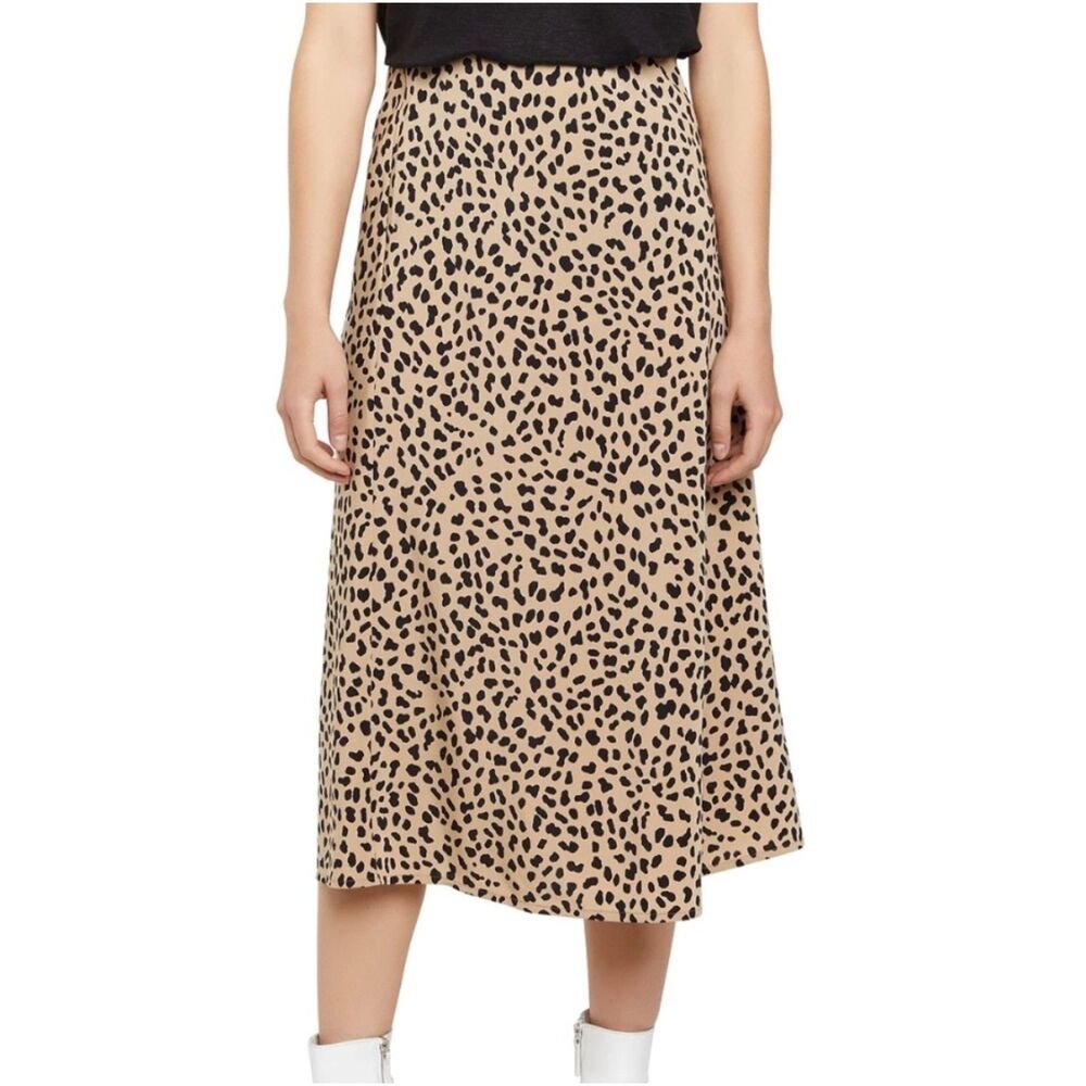 Sanctuary Leopard Everyday Printed A-Line Skirt Print Skirt Caramel Size Small